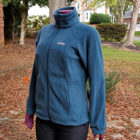 Columbia Fleece jacket Teal color - Picture 5 of 5